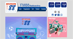 Desktop Screenshot of fm88radioactiva.com